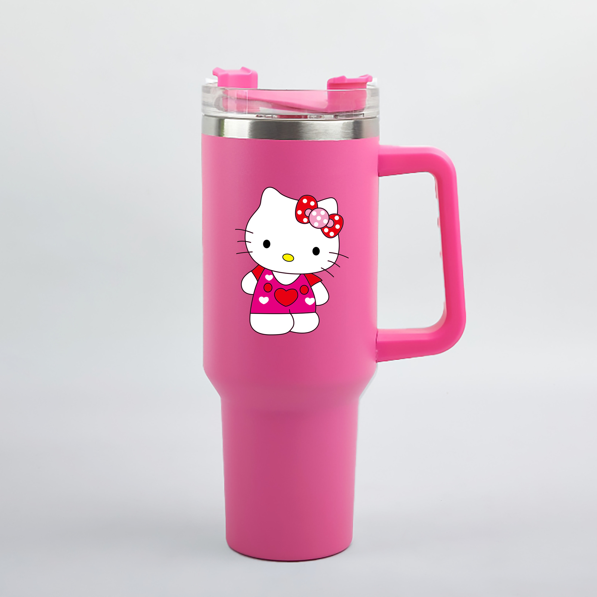 （画像用） Hello Kitty ハローキティ 1200mL車用タンブラー（カラープリント）